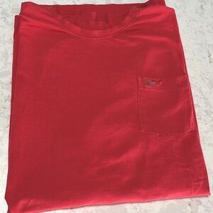 Greg Norman Men's Coral/Red Pocket T-shirt XL